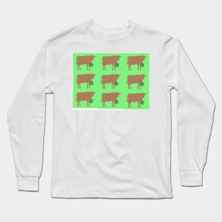 A Flock of British Cows Long Sleeve T-Shirt